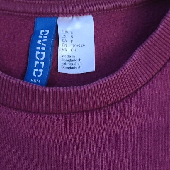 H&M Men's Crewneck Long Sleeve Purple Sweater, S - Picture 2 of 4